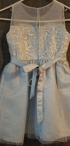 Rare Editions Dresses - RARE EDITIONS FLOWERGIRL DRESS Blue SILVER Rare Editions Dresses - RARE EDITIONS FLOWERGIRL DRESS Blue SILVER